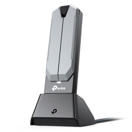TP-LINK (Archer TBE400UH) BE6500 Wi-Fi 7 High Gain Wireless USB Adapter, Tri-Band, USB 3.0, MLO, MU-MIMO, OFDMA, Multi-RU, Cradle TP-LINK (Archer TBE400UH) BE6500 Wi-Fi 7 High Gain Wireless USB Adapter, Tri-Band, USB 3.0, MLO, MU-MIMO, OFDMA, Multi-RU, Cradle
